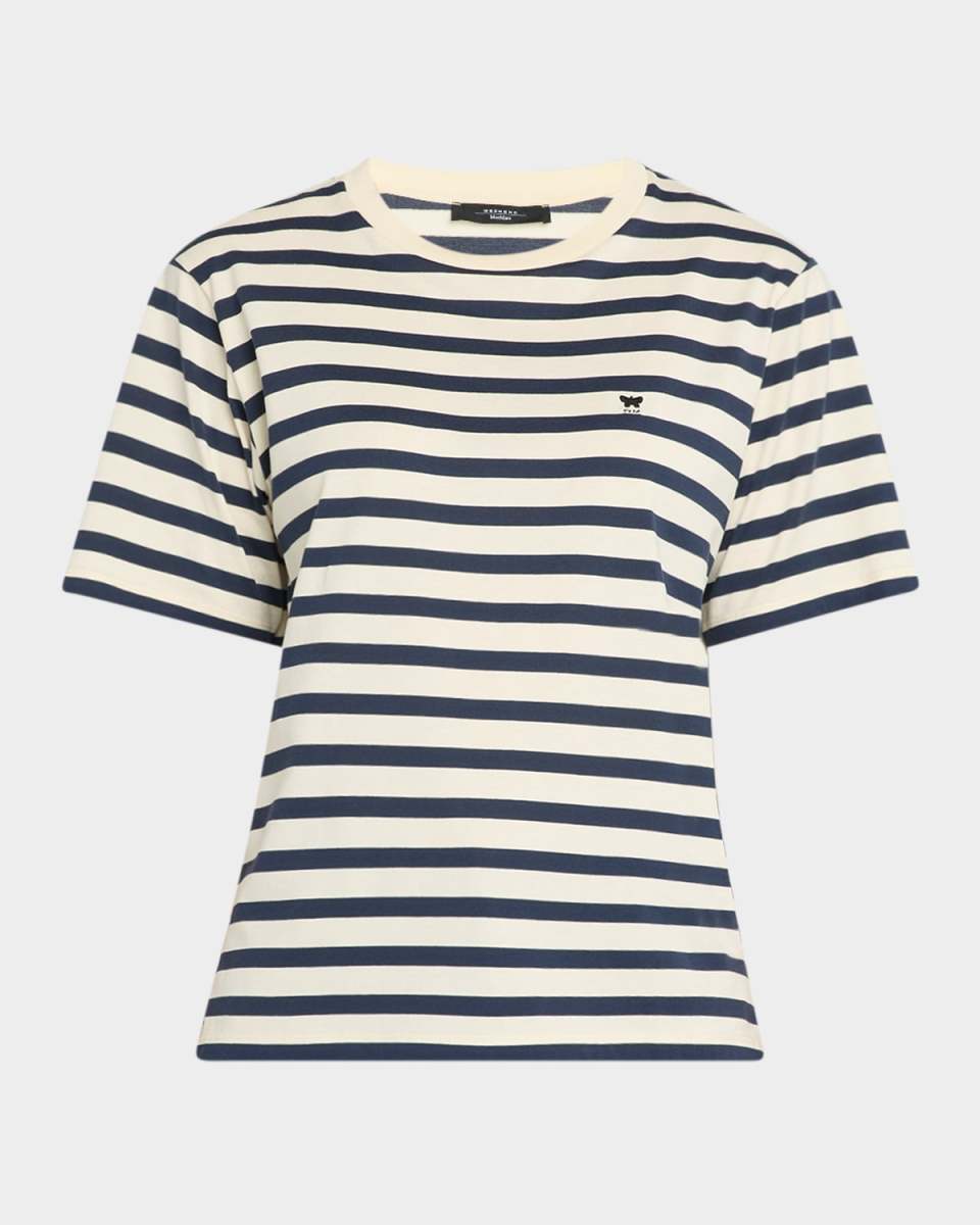Satrapo Striped Crewneck T-Shirt